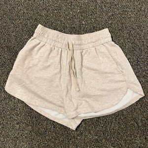 High Waisted Cotton Lounge Shorts